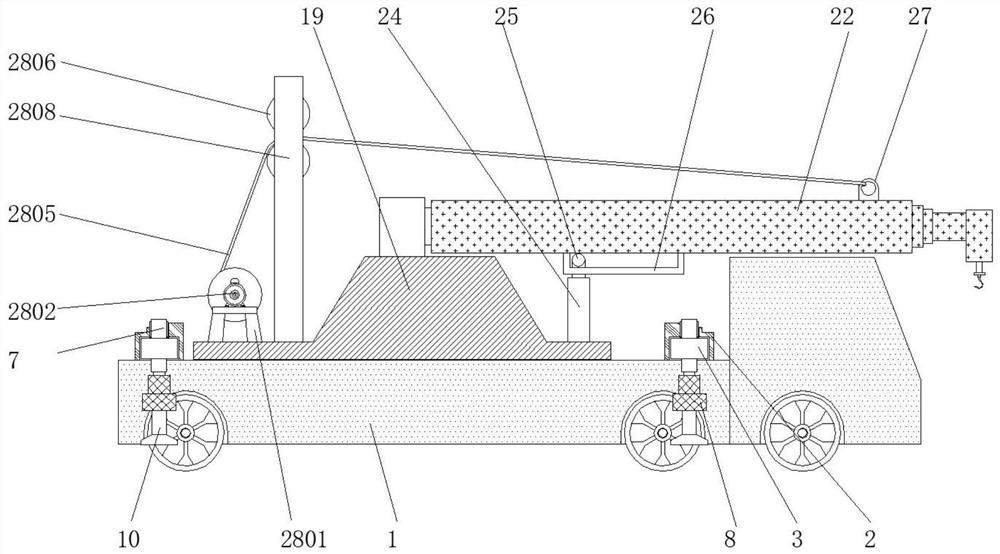 Hydraulic lifting device for chimney installation