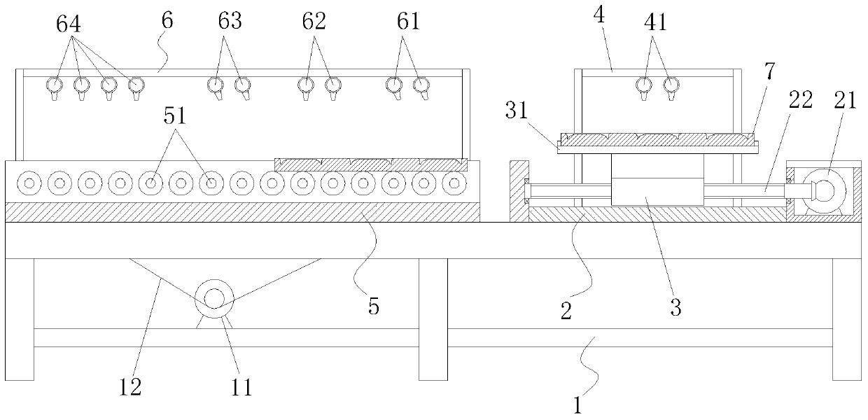 Curved edge glass cover anti-glare surface treatment equipment and treatment method