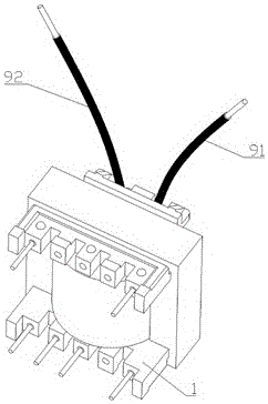 Transformer for switching power supply of video intercom system and preparation method thereof