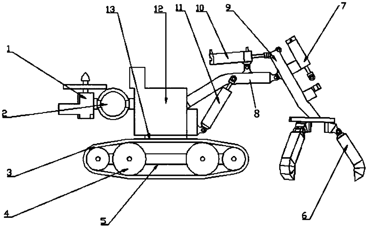 Multifunctional pineapple picking machine