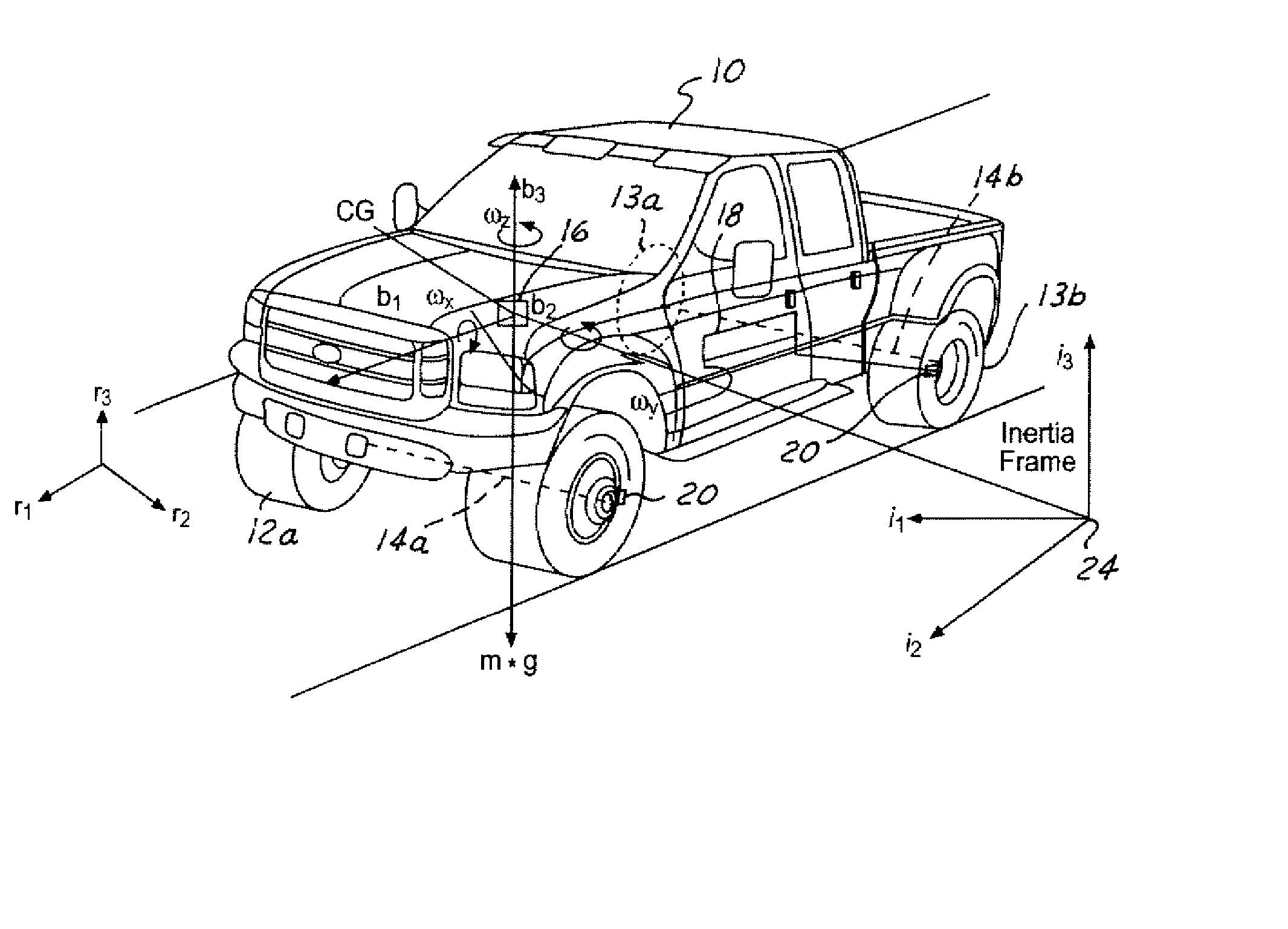 Method of controlling an automotive vehicle having a trailer