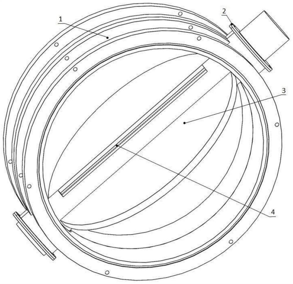 Blending butterfly valve