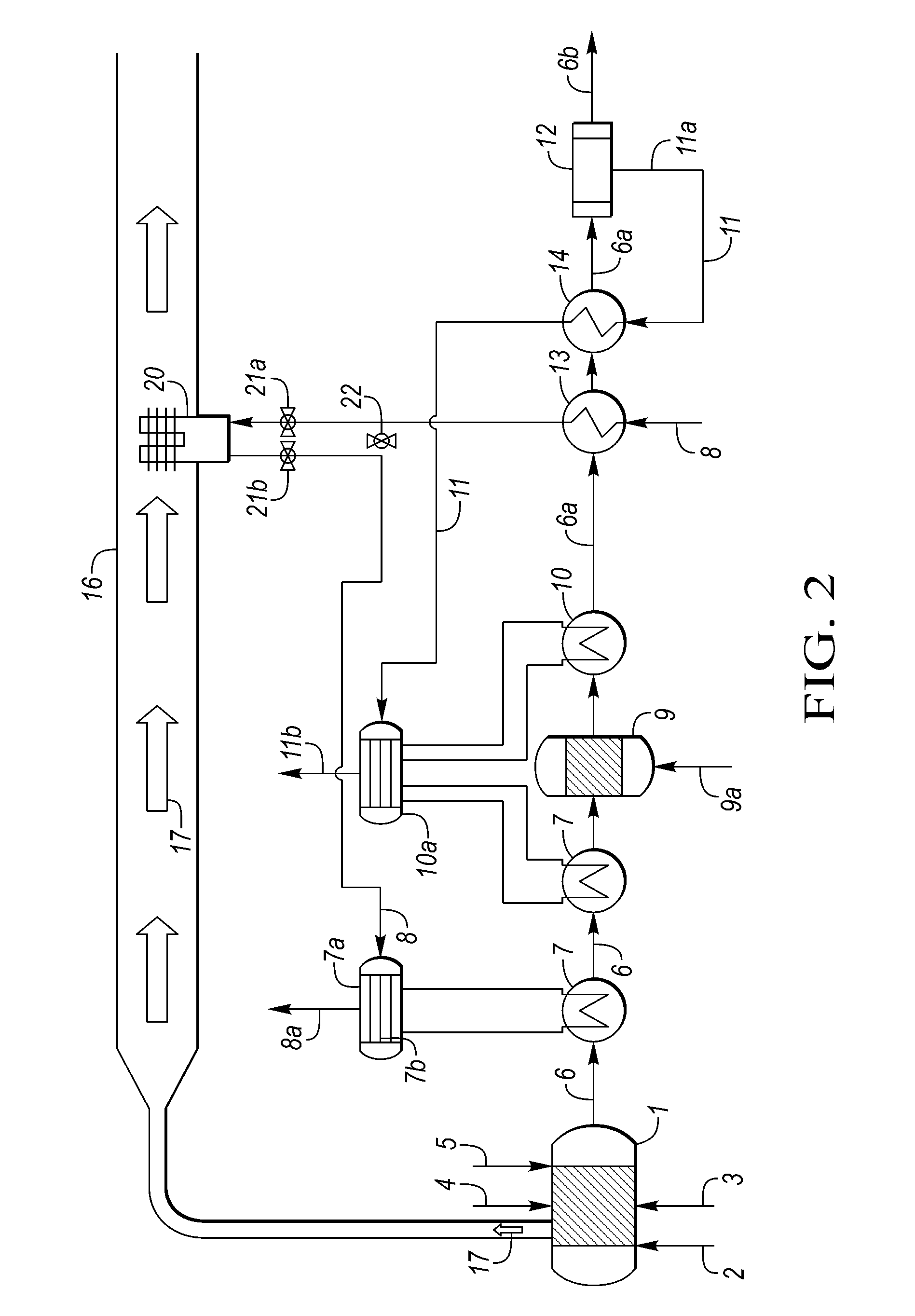 Method and device for producing process vapor and boiler feed steam in a heatable reforming reactor for producing synthesis gas