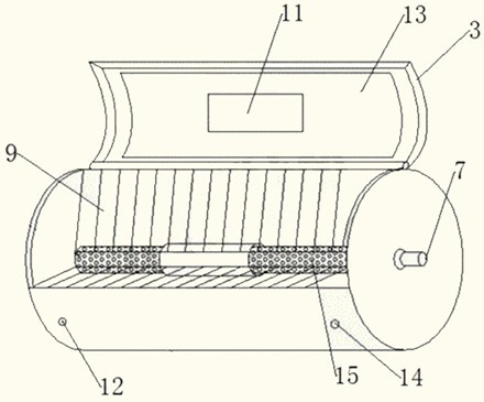 A pickling rack of a dry salt pickling machine