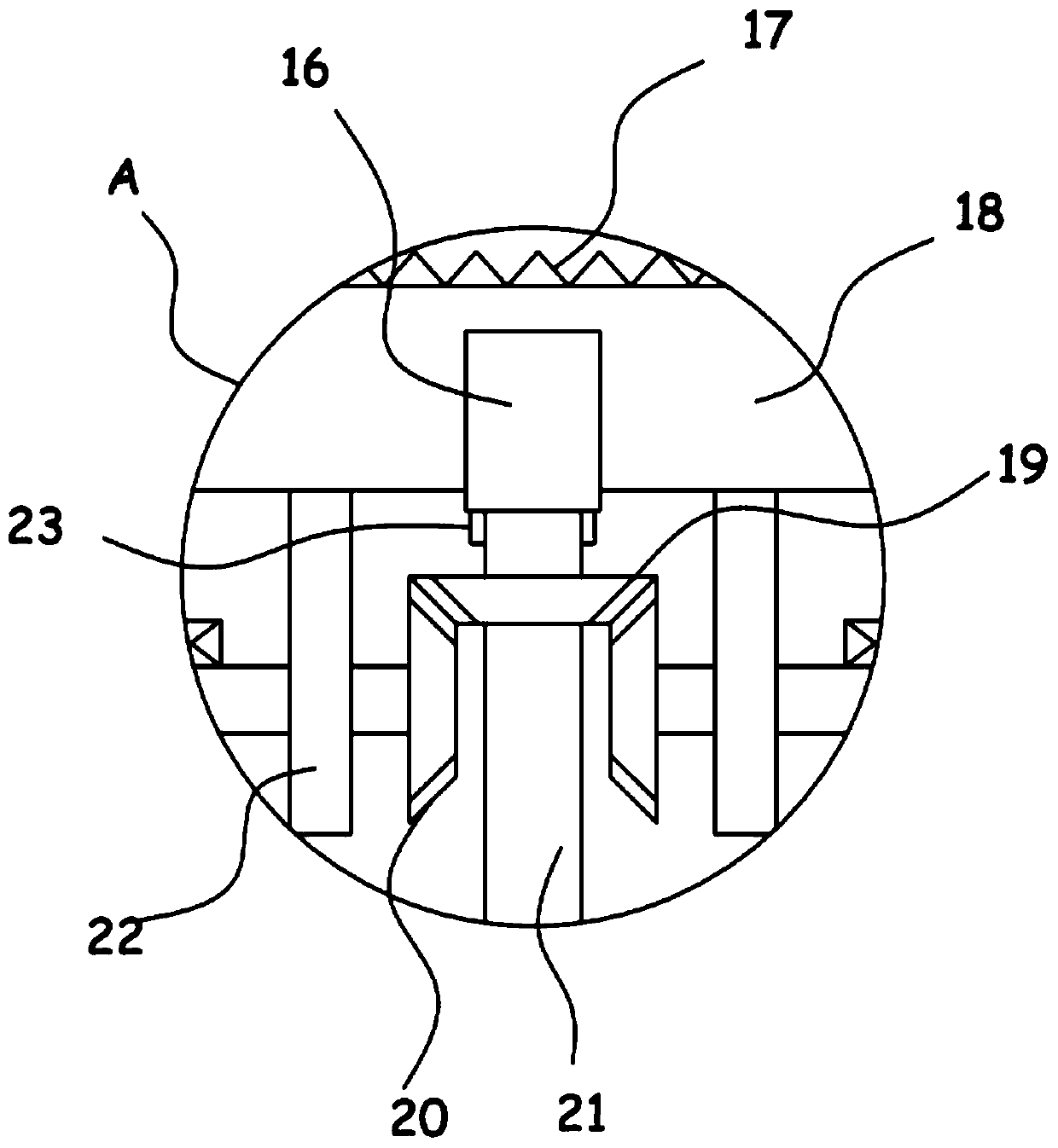 Crushing treatment device for recycling industrial solid waste