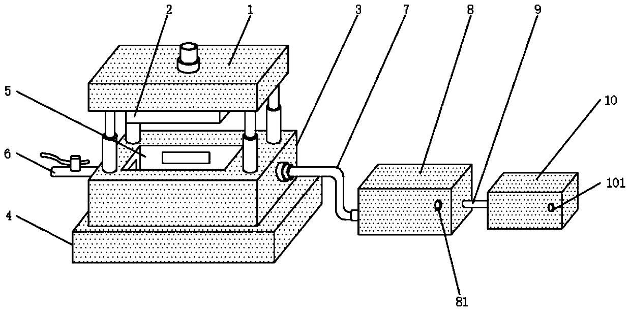 Heating device of casting metal mold