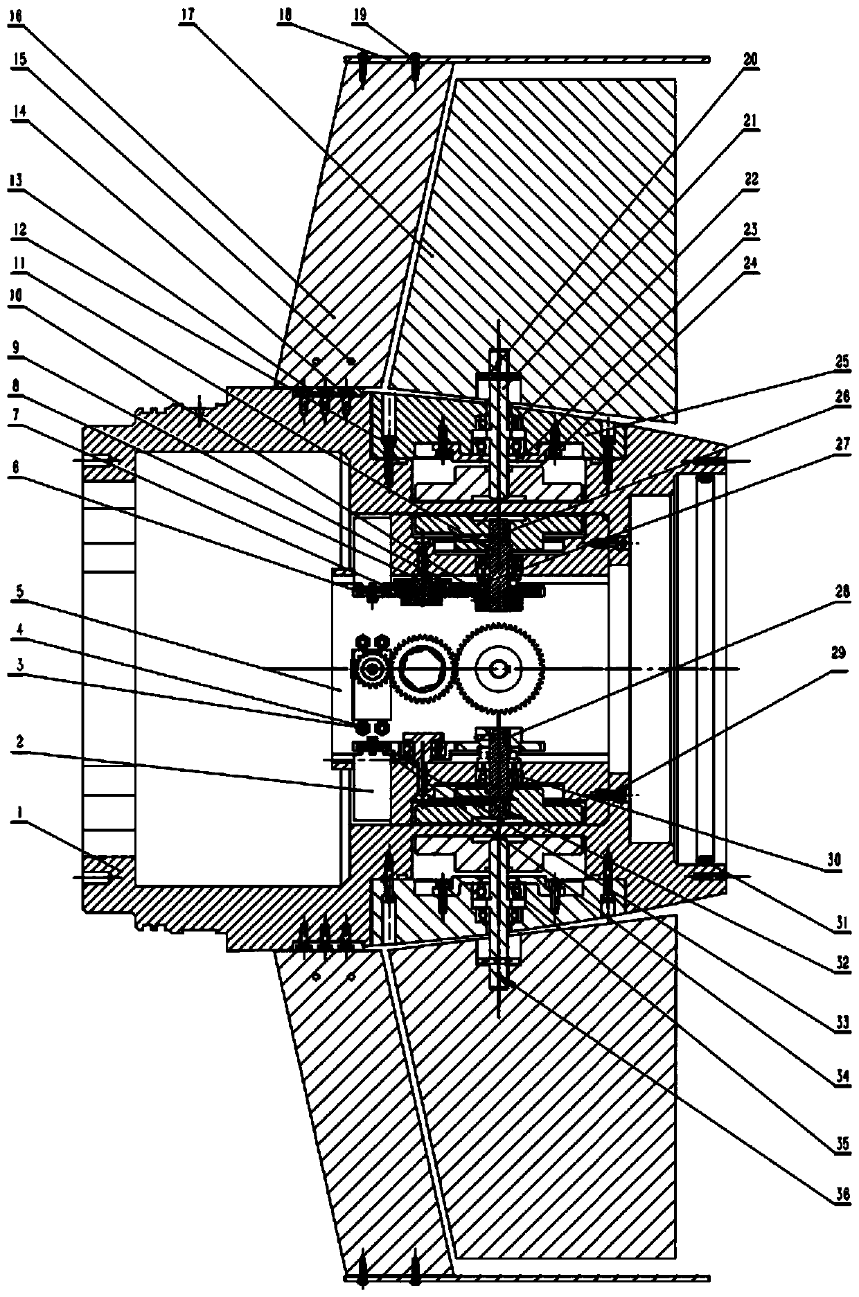 A magnetic coupling steering device for a deep sea autonomous underwater vehicle