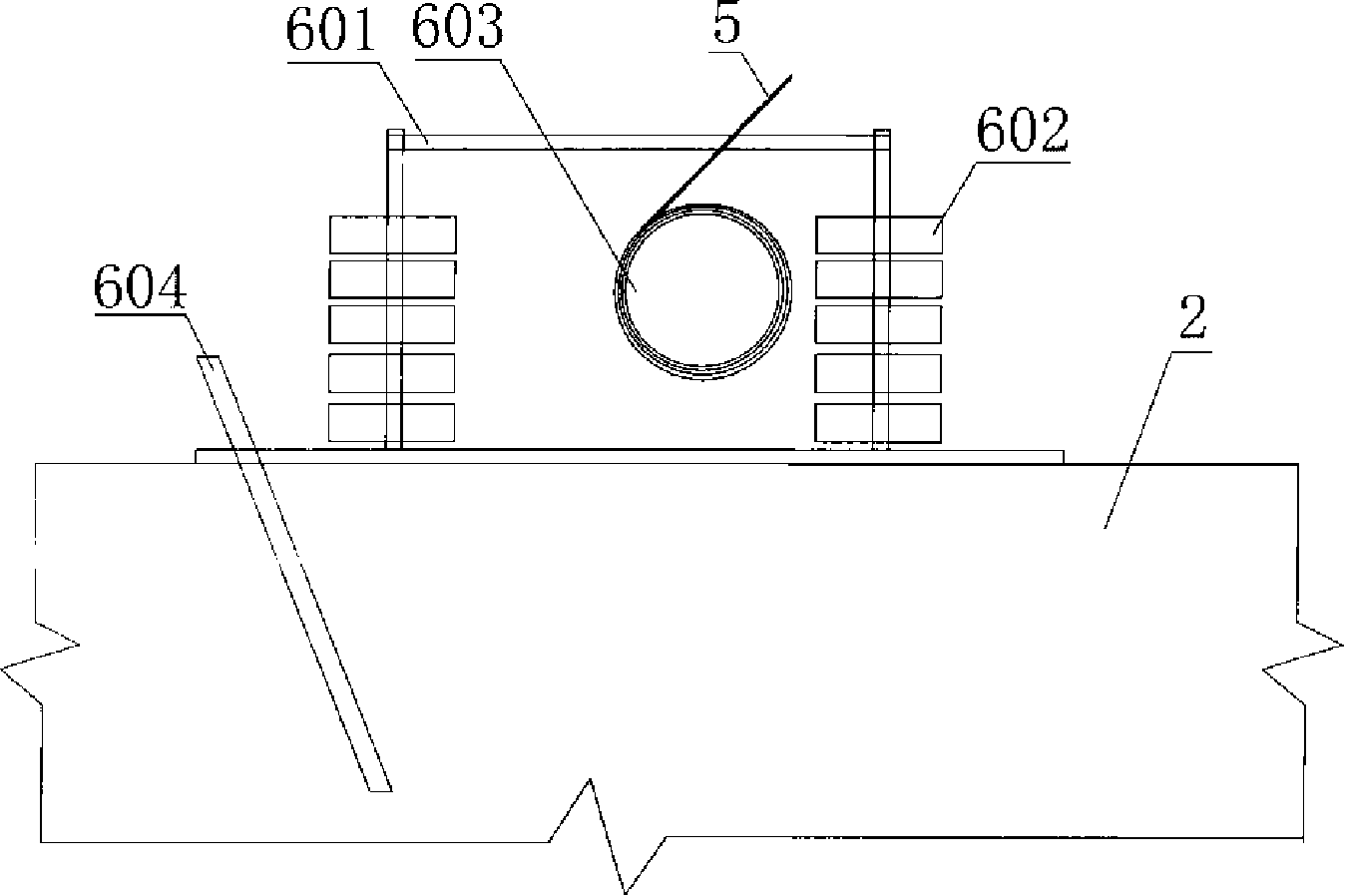 Curtain wall unit hanging equipment and construction method thereof