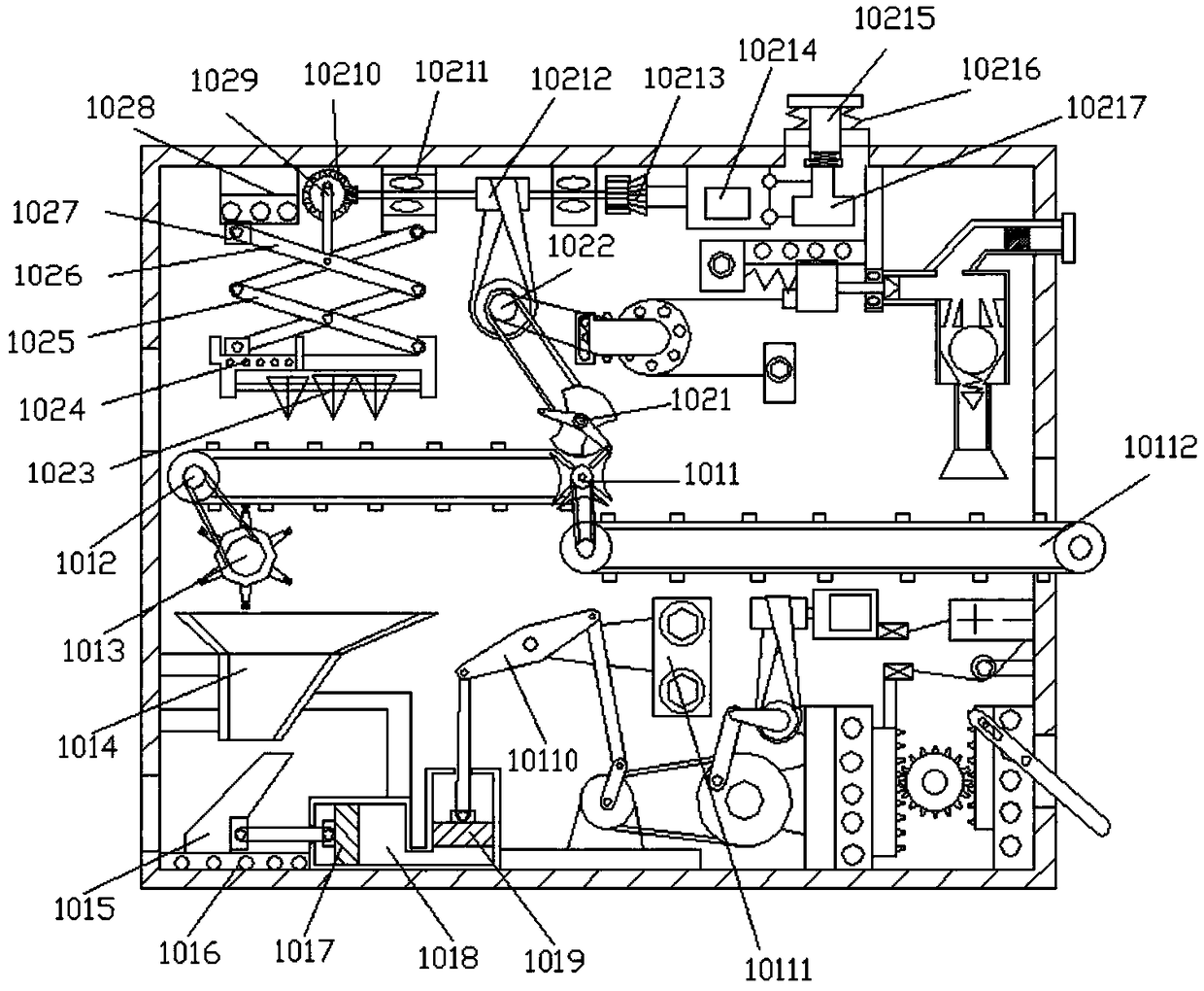 Processing and cutting device for processing meat product