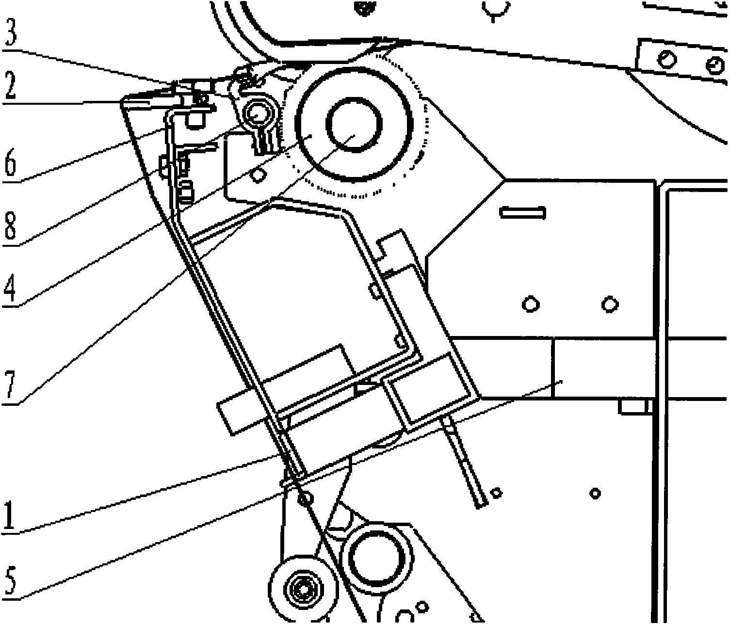 Constant tension device of rotor spinning machine