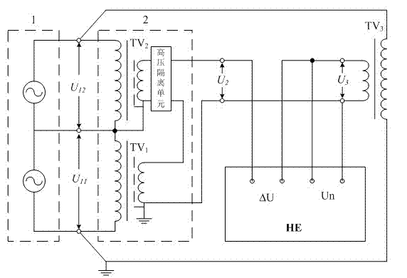 Series addition checking method and device of voltage transformer