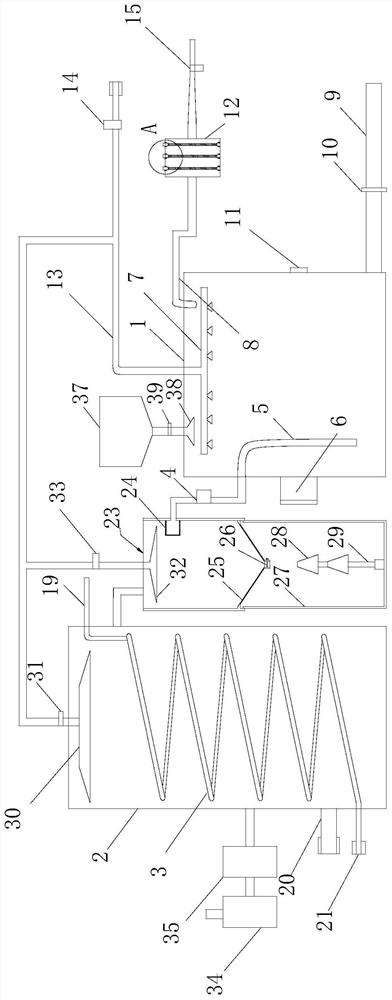 Exhaust gas treatment device and exhaust gas treatment method for exhaust gas from magnet sintering