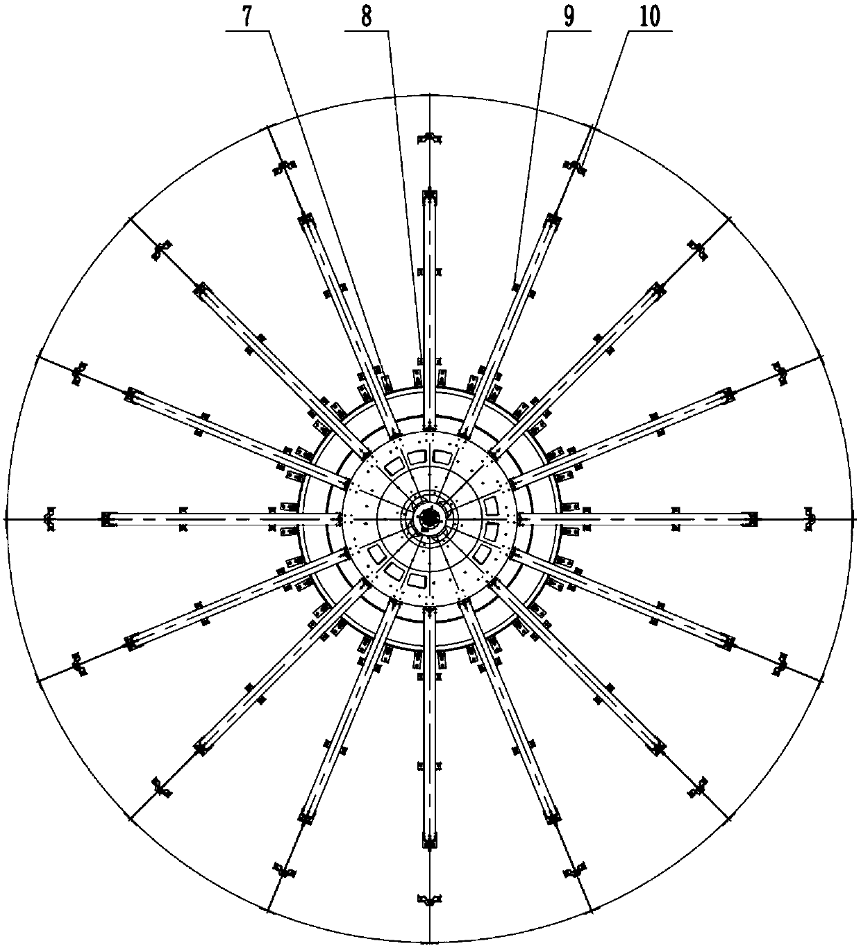 Light Ka-band reflecting-surface antenna and manufacturing method thereof