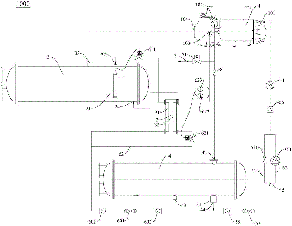 Oilless water chilling unit and air conditioning system