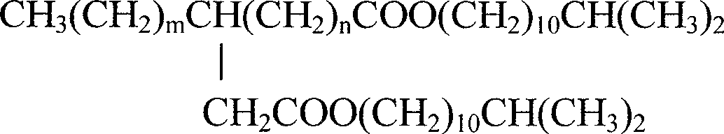 High viscosity dibasic acid esters oil and method of producing the same