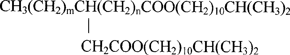 High viscosity dibasic acid esters oil and method of producing the same