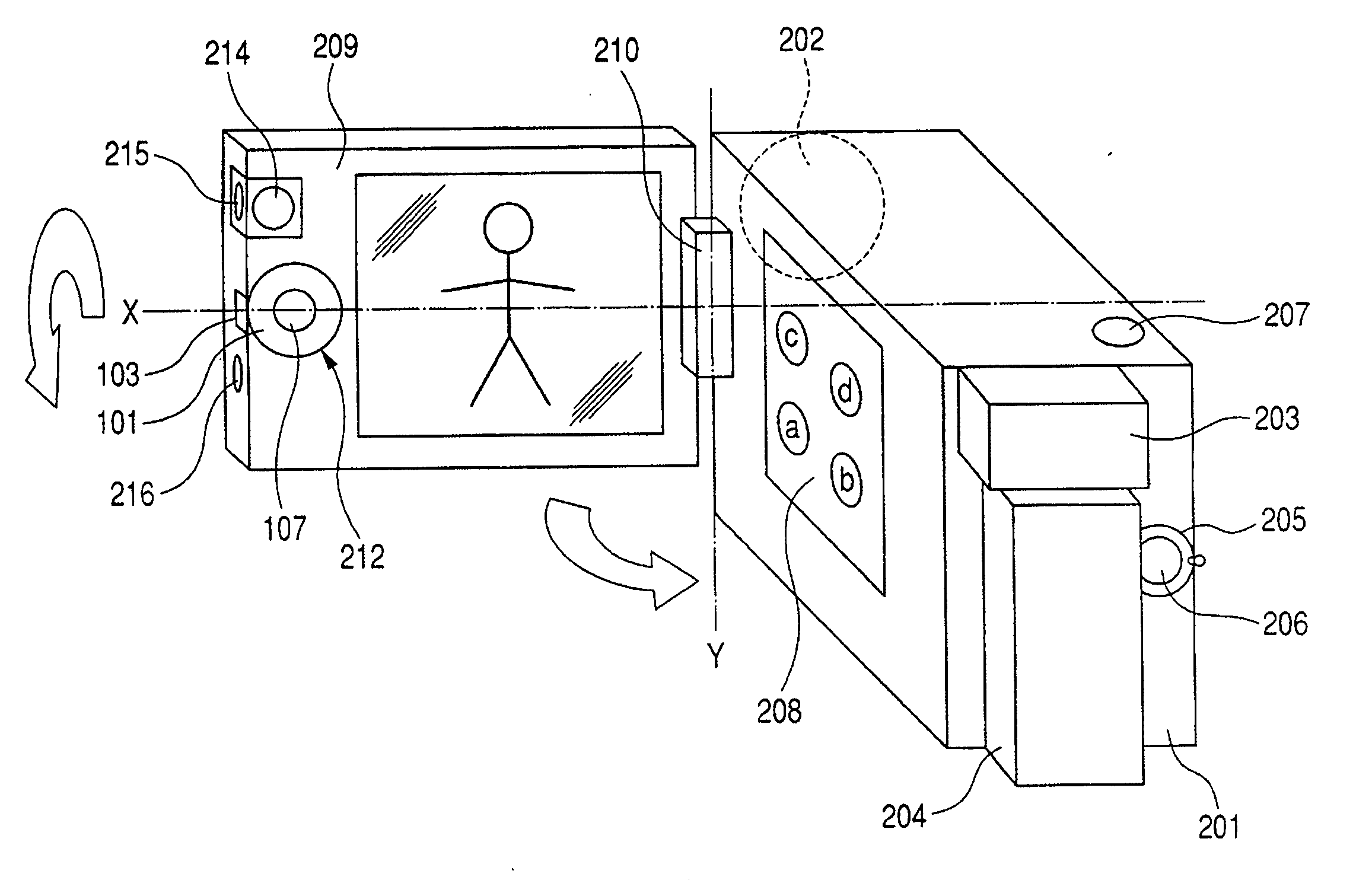 Multi-function input switch and photographing apparatus therewith