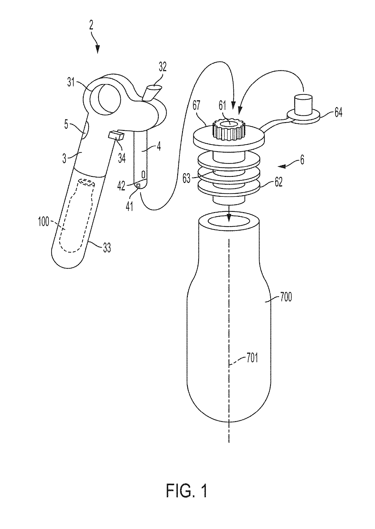 Beverage dispenser and container stopper