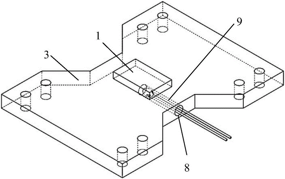 Photon chip temperature control structure based on TEC