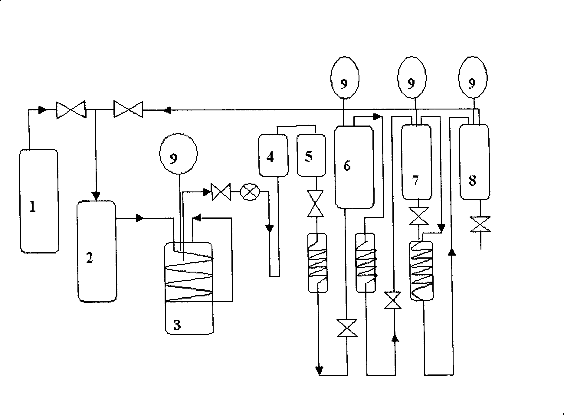 Wall-breaking abstraction melissa powder oil and fat method with supercritical carbonic anhydride