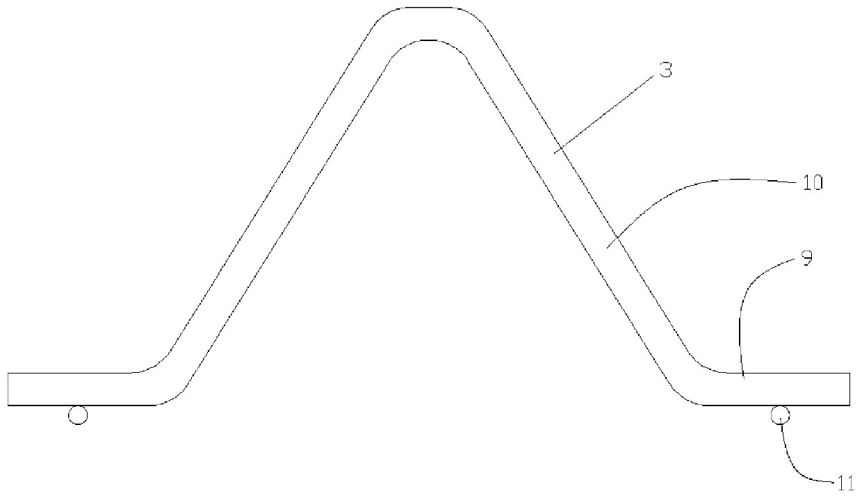 Bottom slag dismounting device used for aluminum-zinc pot and application method of bottom slag dismounting device