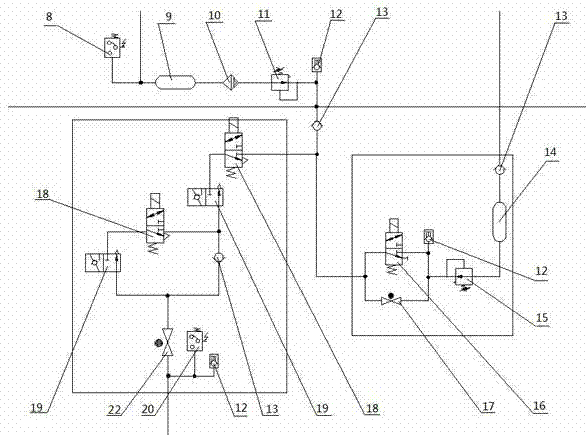 Air brake system for automatic program management (APM) vehicle