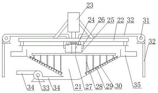 Solid-liquid separating system in sewage treatment