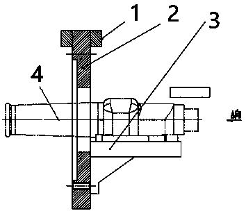 Special fixtures for transmission control device shell lathe and machining method