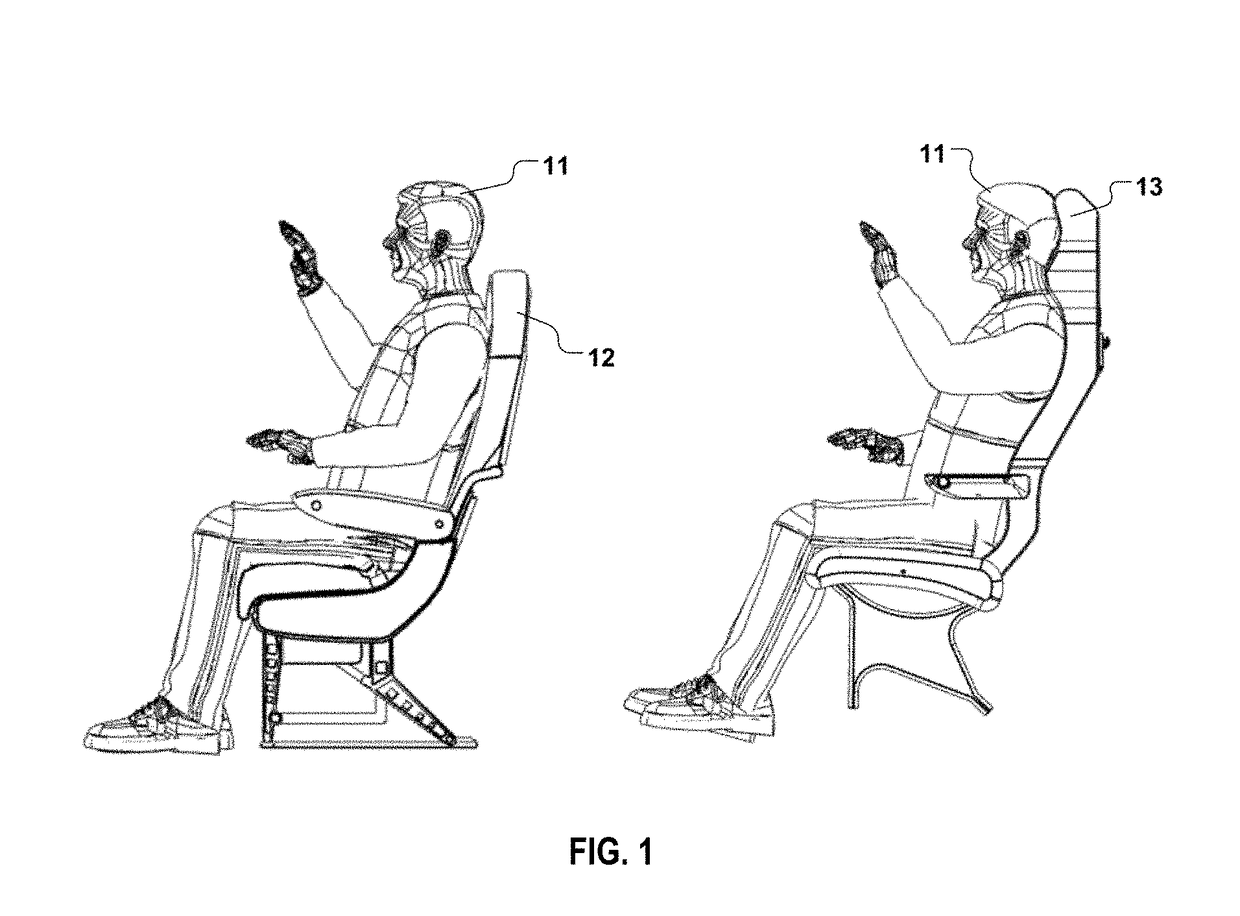 High backrest passenger seat