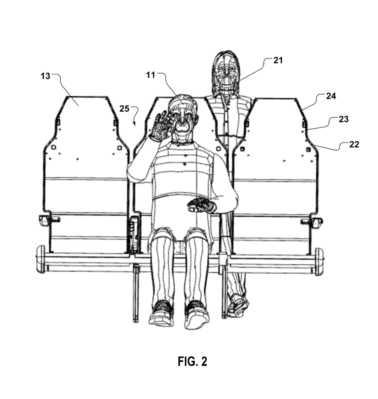 High backrest passenger seat