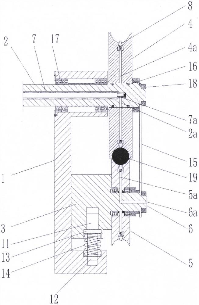 Anti-skid anti-falling self-adaptive oiling walking device for cableway