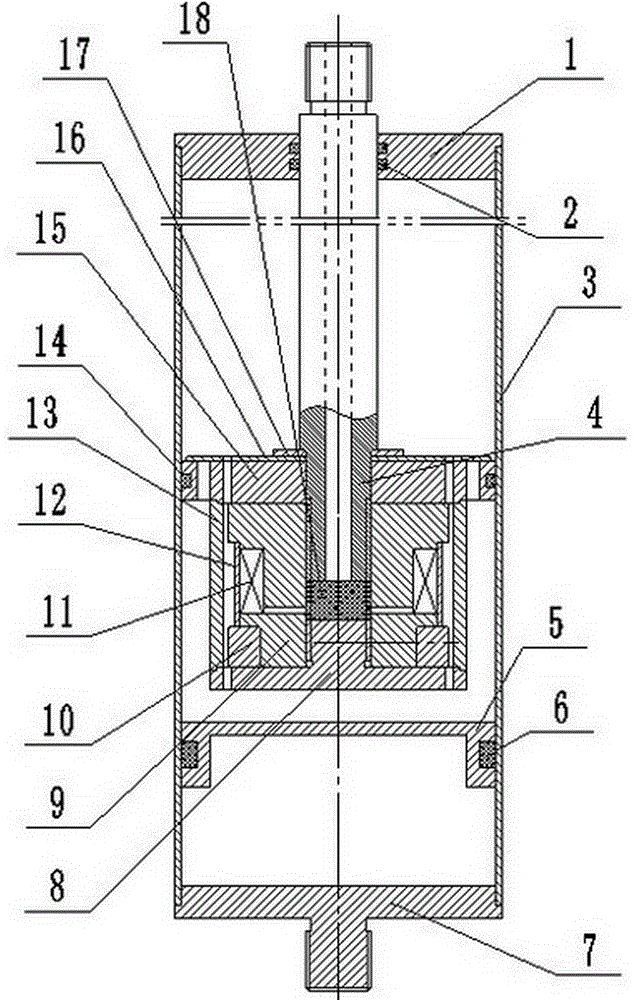 Magneto-rheological damper with unidirectional damping property