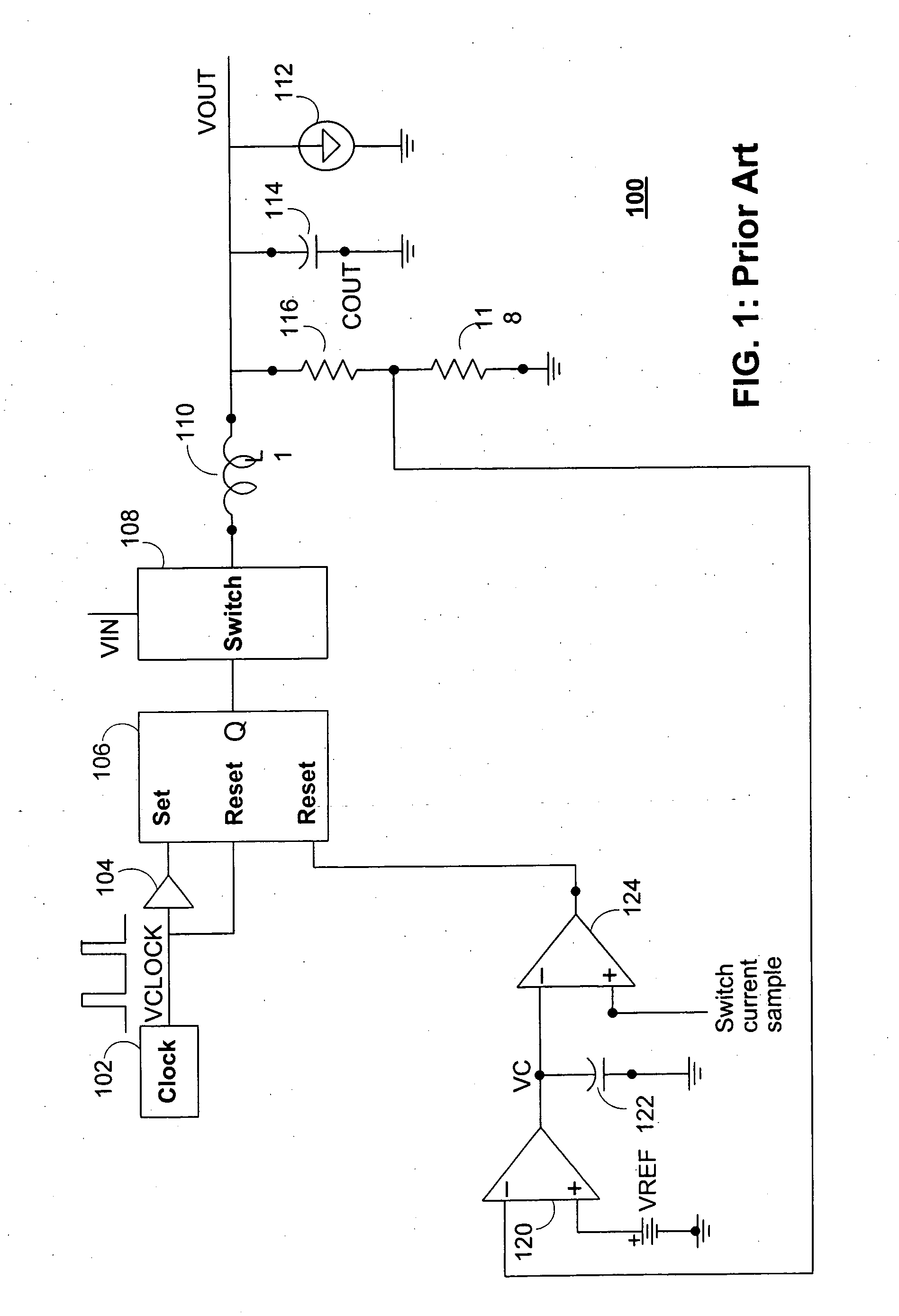 Switching regulator duty cycle control in a fixed frequency operation