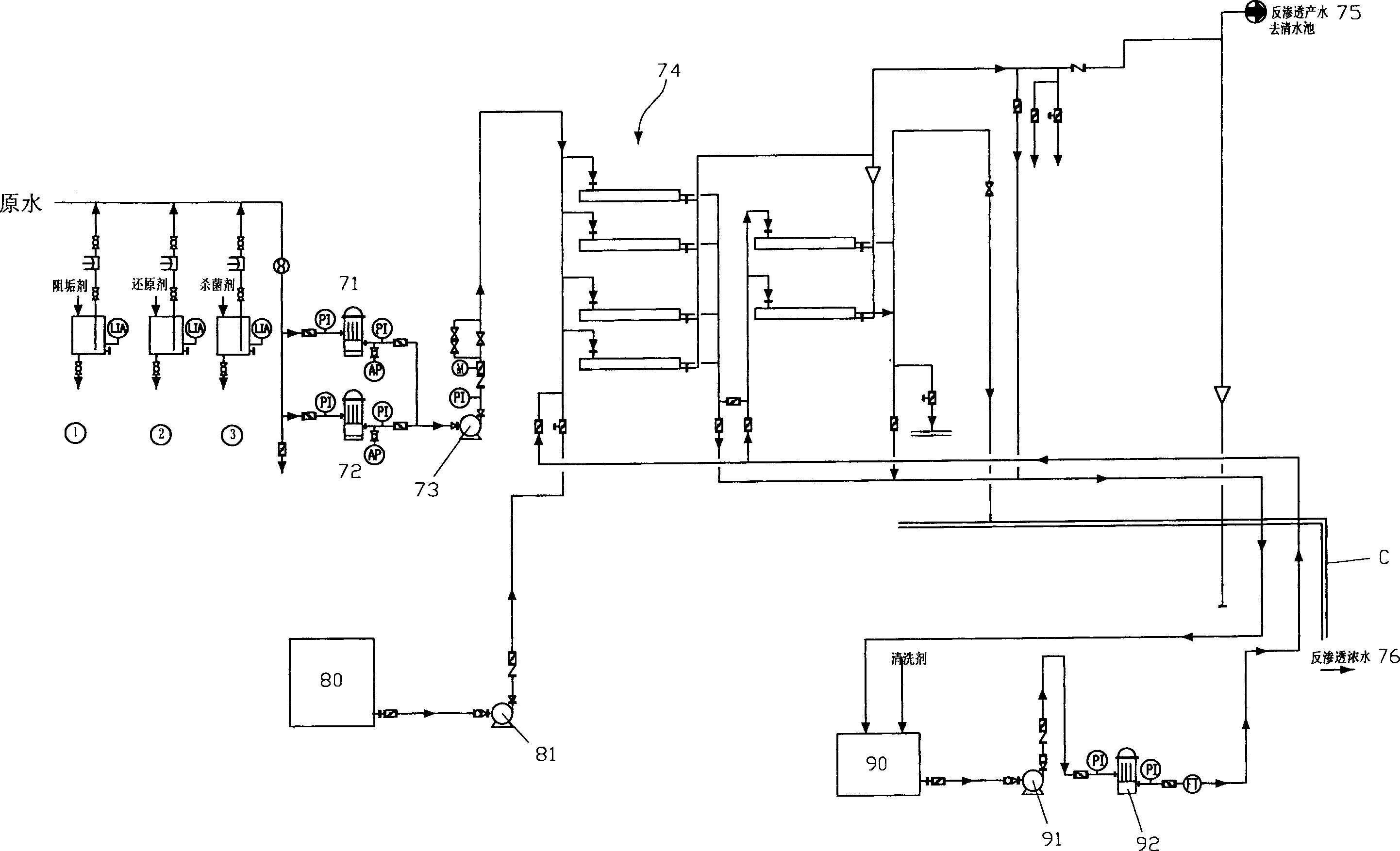 Oily sewage treatment and treater thereof