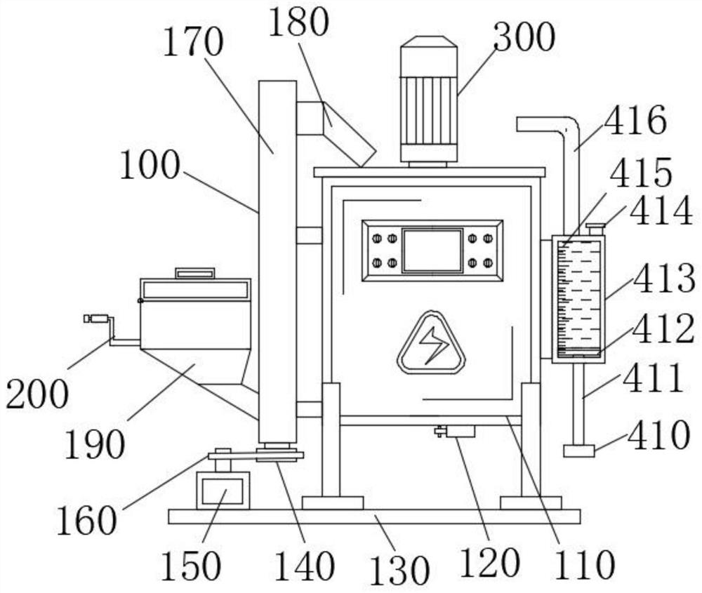 Iron oxide pigment production equipment capable of being used for removing particle impurities