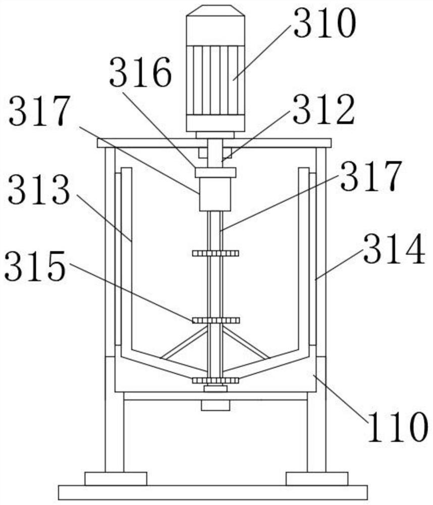 Iron oxide pigment production equipment capable of being used for removing particle impurities