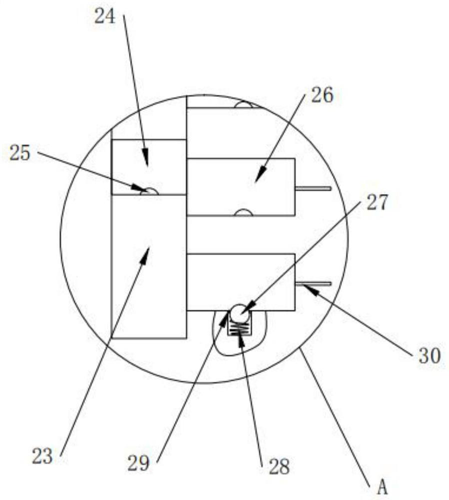 An engine cavity shell mold soil percussion hammer