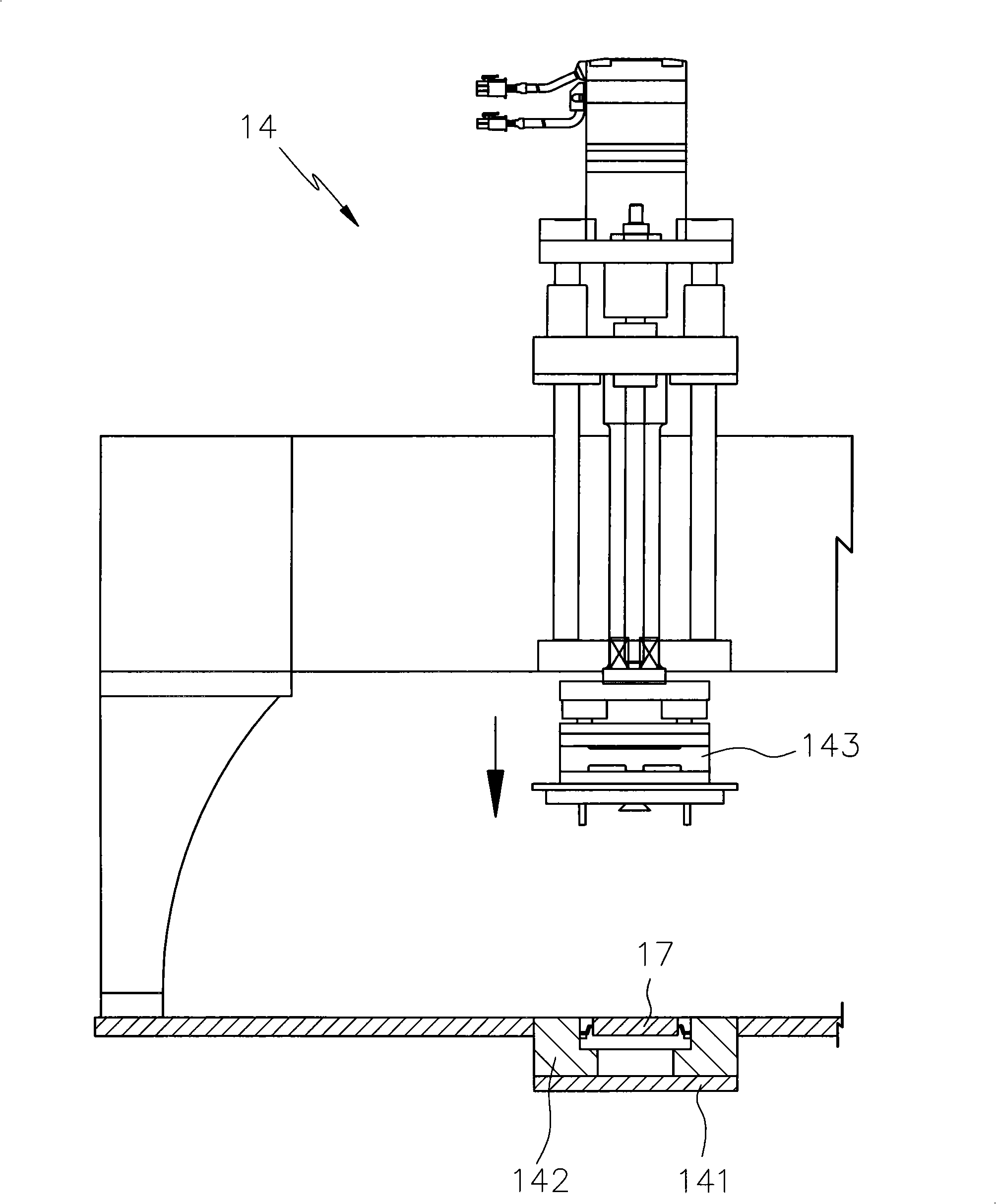 Memory body IC detecting and sorting machine