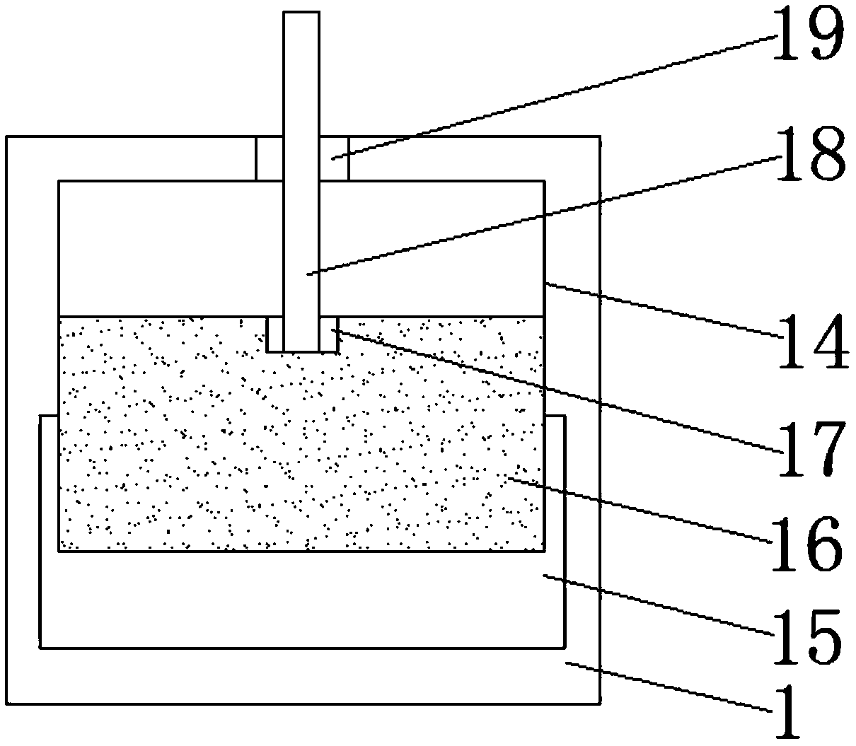 Mechanical stirring and clarifying pond