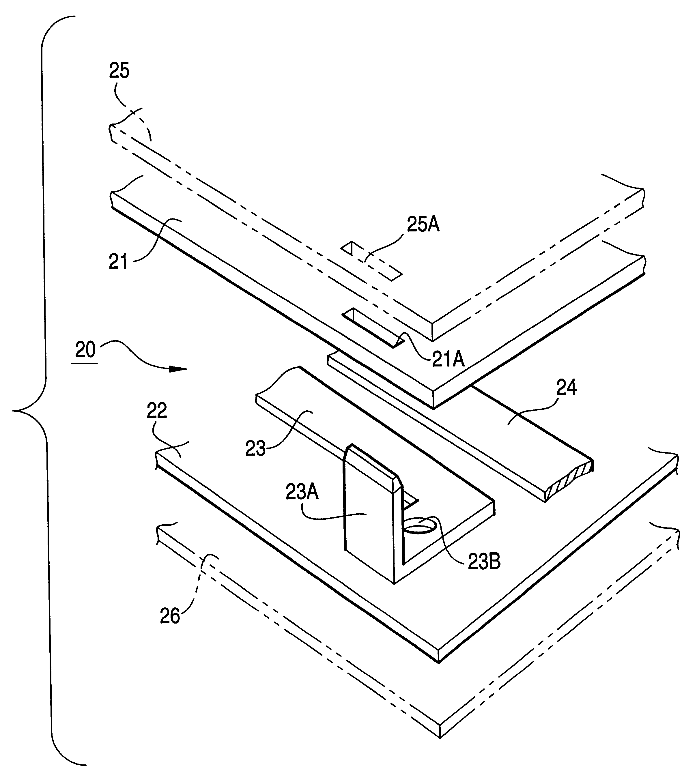 Bus bar wiring plate body for electric coupling box