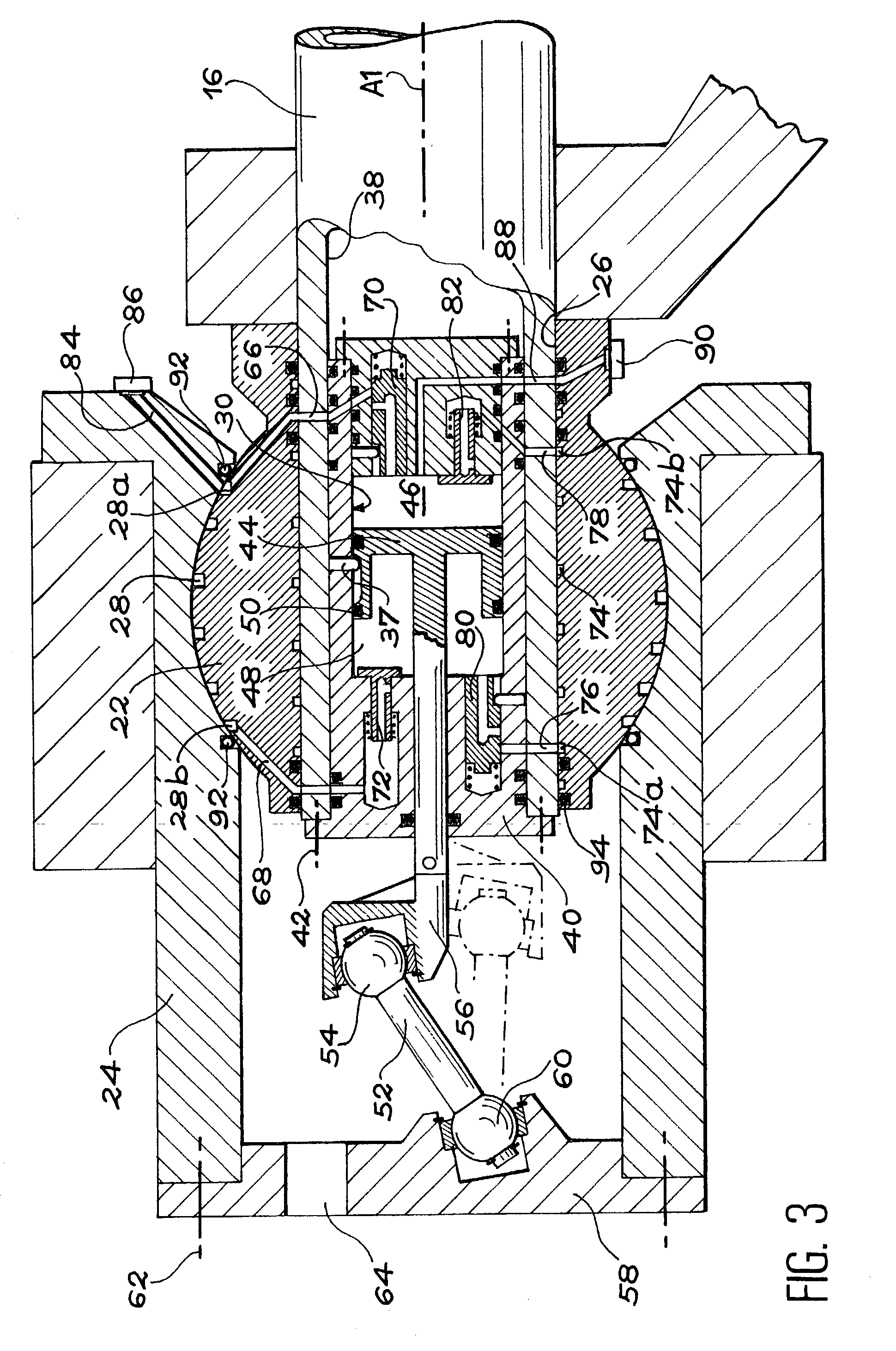 Ball joint bearing block lubrication device