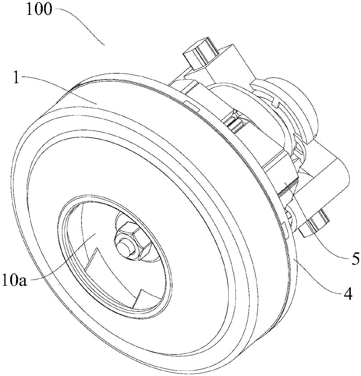 Electric fan and vacuum cleaner having same