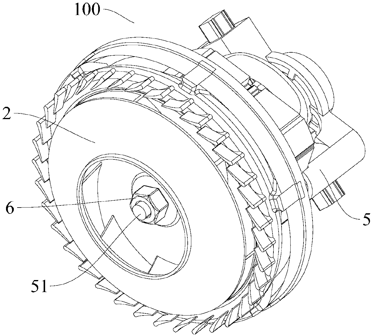 Electric fan and vacuum cleaner having same