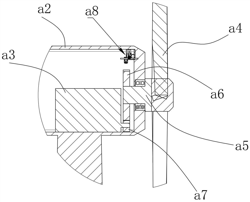 Wind power generation system with vacuum type lubrication grease filling robot