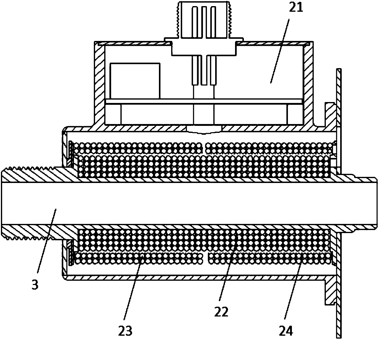 Detection system and method for fluid nonmetal particle concentration