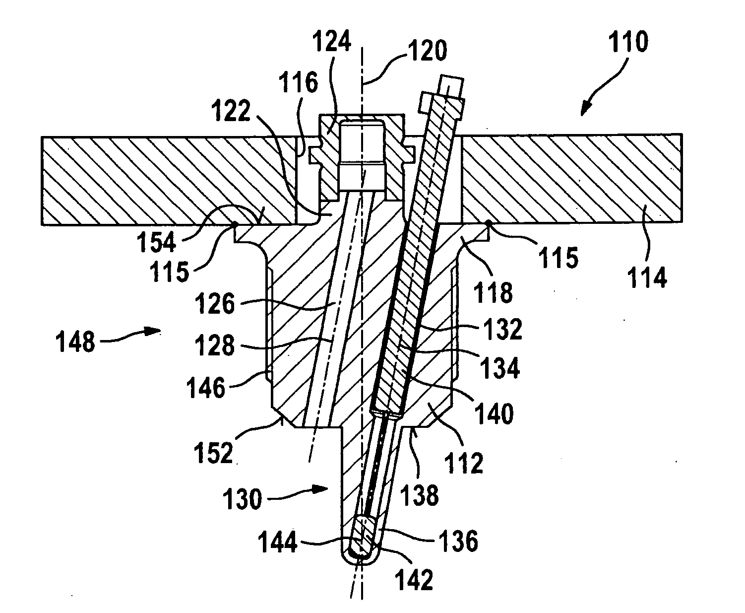 Sensor plug for combined pressure and temperature measurement