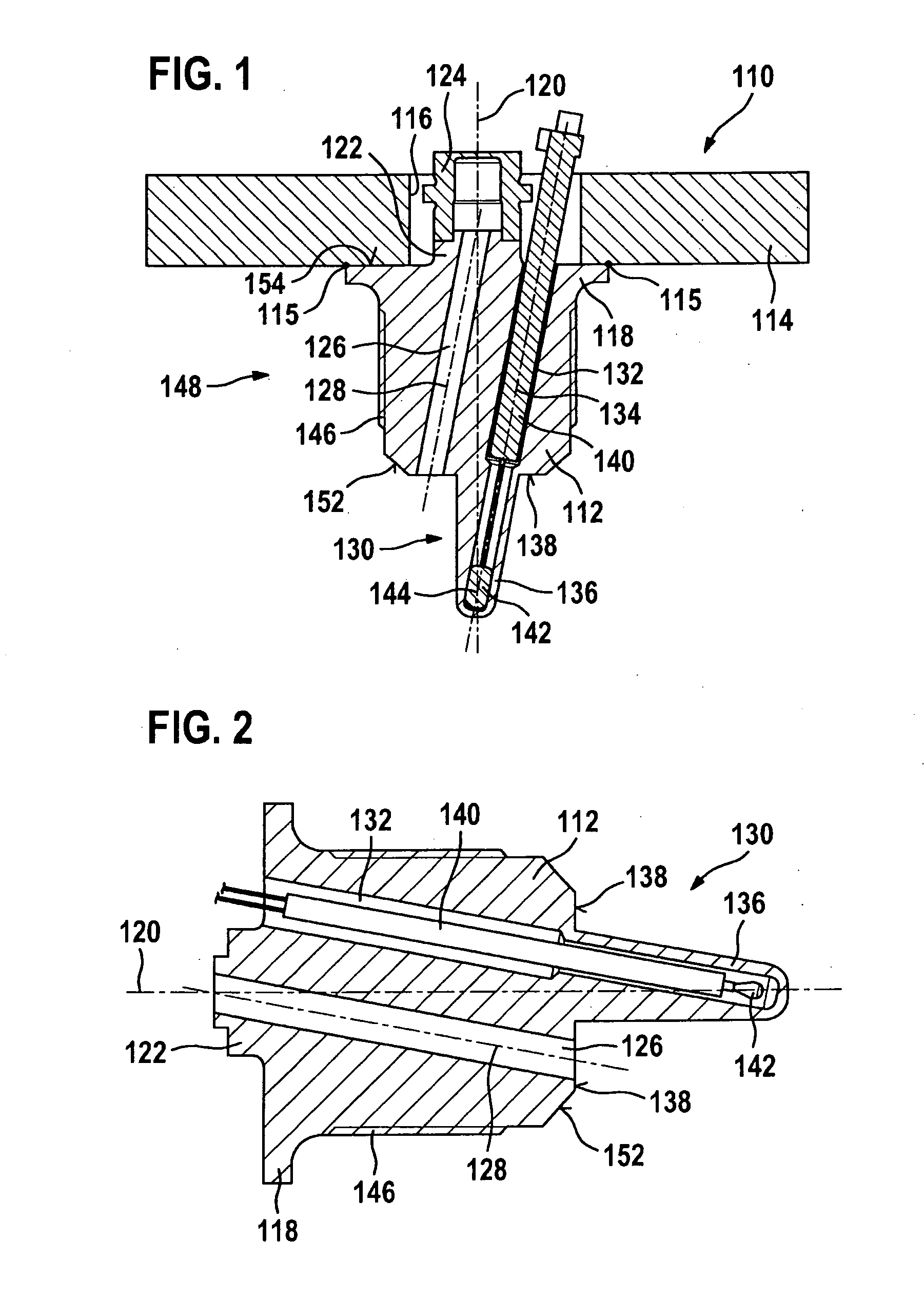 Sensor plug for combined pressure and temperature measurement