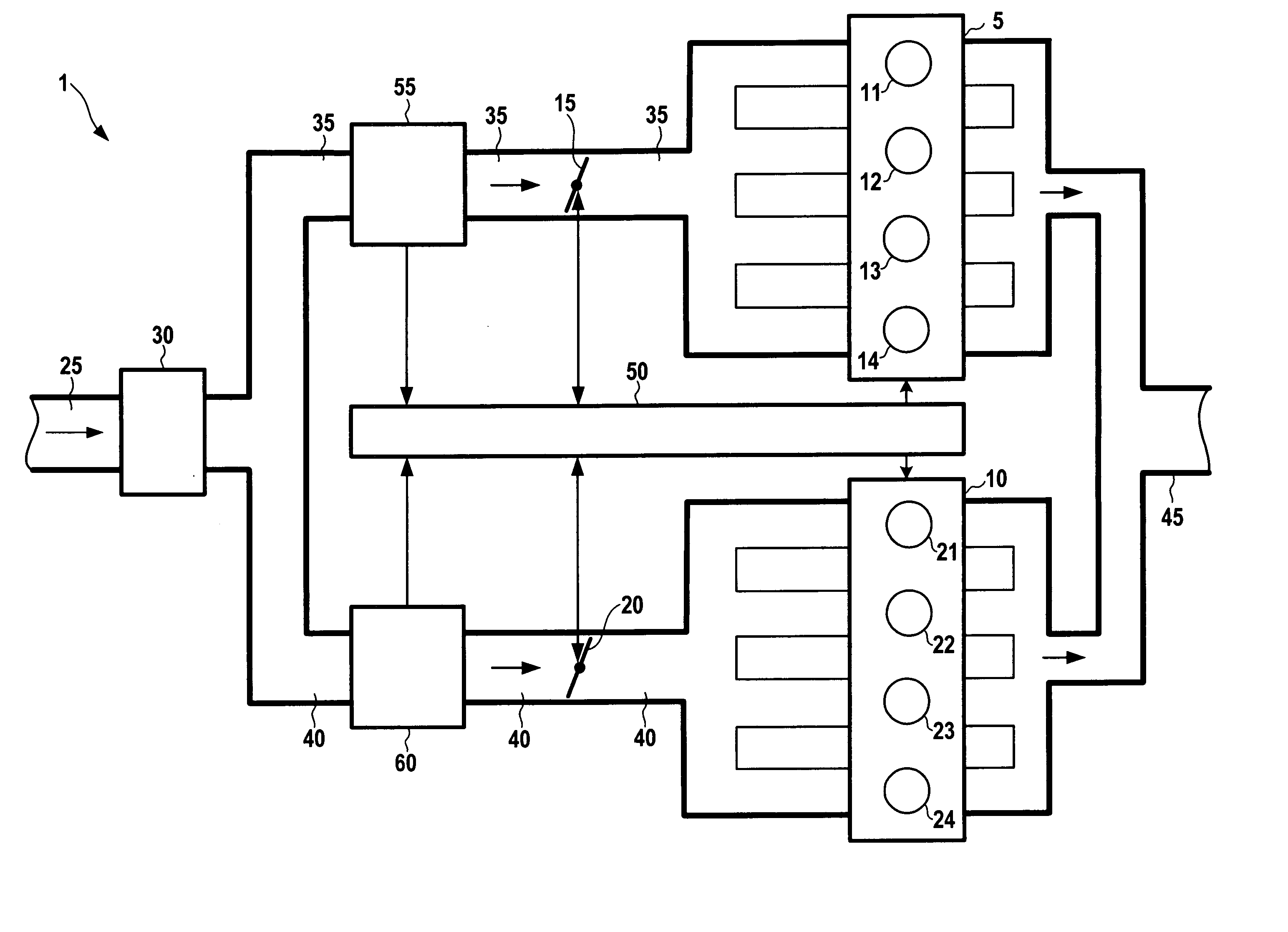 Method for operating an internal combustion engine having a plurality of cylinder banks