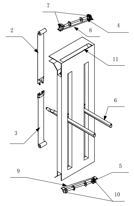 Pull curtain type full-closed overflowing-free spray gun mouth for electrostatic powder spraying booth