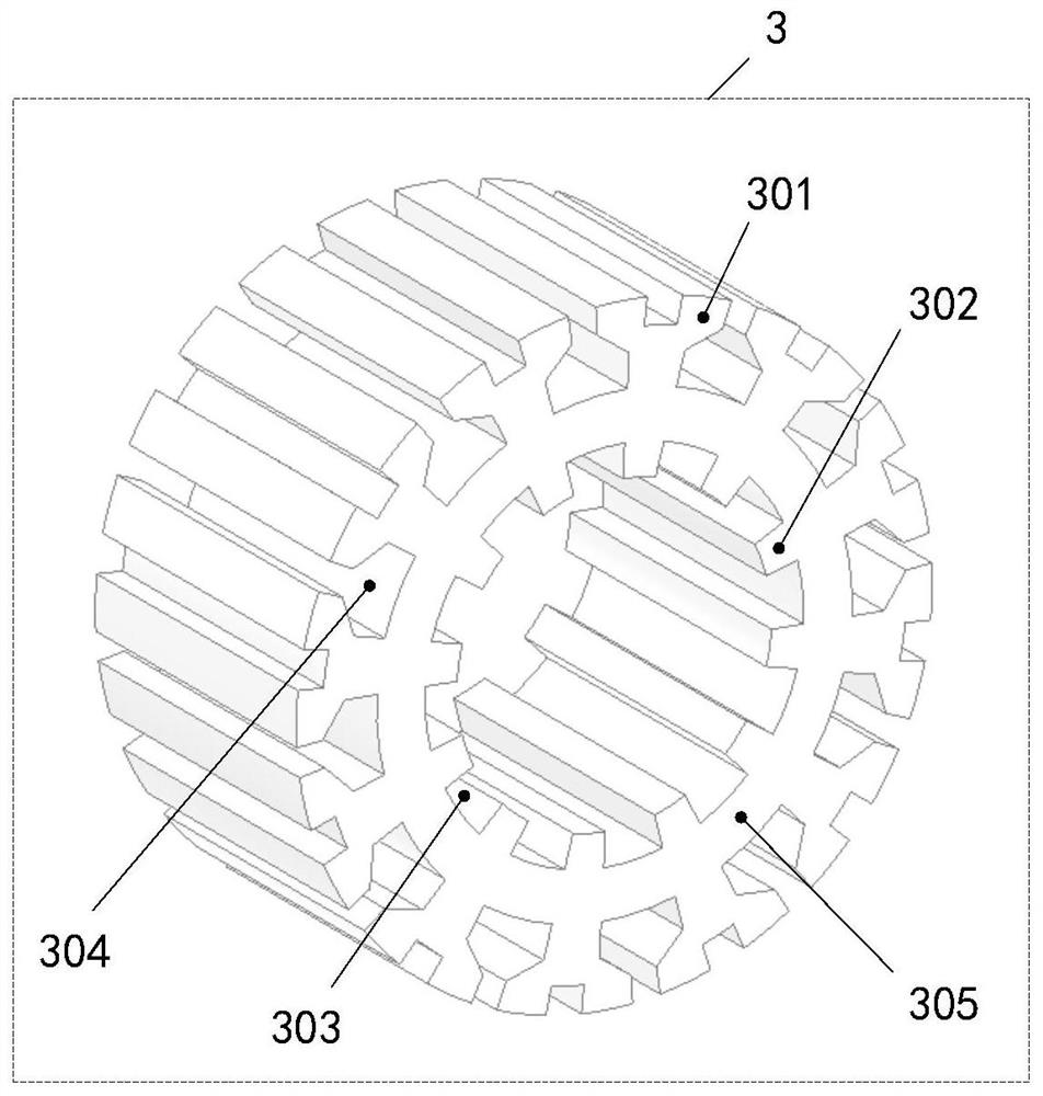 Multi-carnassial-tooth-ratio multi-port magnetic field modulation motor